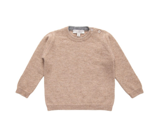 Papa Lobster - Pullover KIDS/TEENS, 'BOB', beige melange, Kaschmir