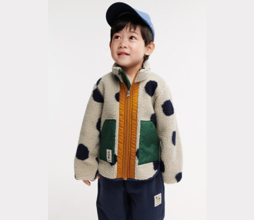 Liewood -  Teddyjacke "NOAM", Spot Dots/Mist Mix - Image 8