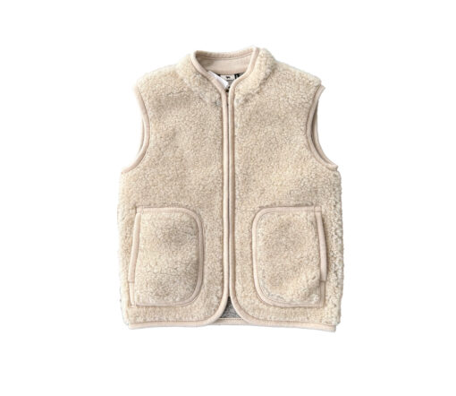 Alwero - Bodywarmer RUDI Junior, Sand Brown, Biowolle