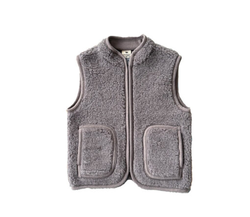 Alwero - Bodywarmer RUDI Junior, Anthrazit, Biowolle