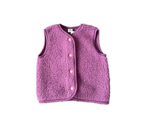 Alwero - Bodywarmer "TYB" Junior, Biowolle, FRENCH VIOLET, ultra light