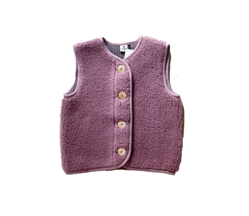 Alwero - Bodywarmer "PO" Junior, Biowolle, VENETIAN PINK, ultra light