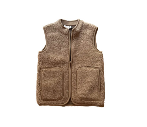 Alwero - Bodywarmer RUDI Junior, Tan, Biowolle