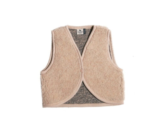 Alwero - Bodywarmer LULU, ultra light, Biowolle, Sand Brown