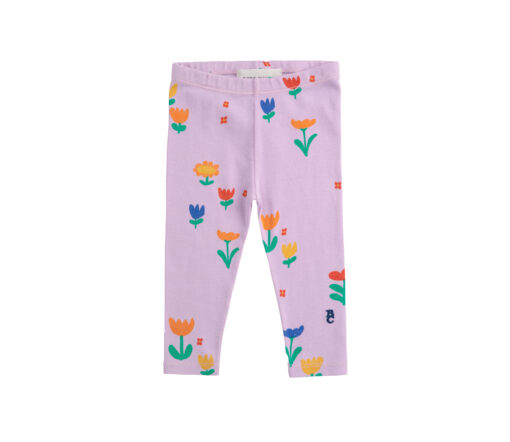 BOBO CHOSES - Baby Leggings "GARDEN PARTY", lavender, Biobaumwolle