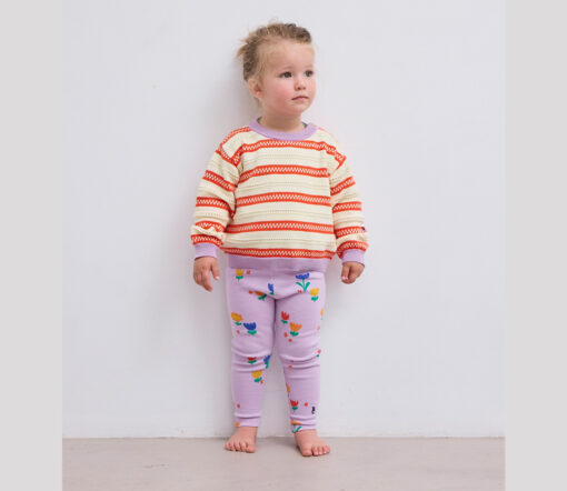 BOBO CHOSES - Baby Leggings "GARDEN PARTY", lavender, Biobaumwolle – Bild 2