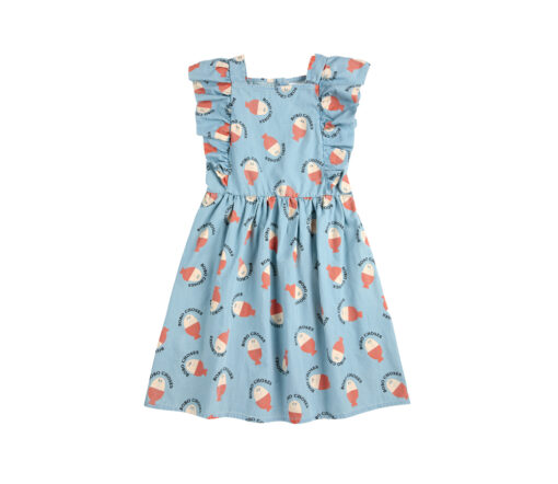 BOBO CHOSES - Kleid "Morning Egg", light blue, Biobaumwolle