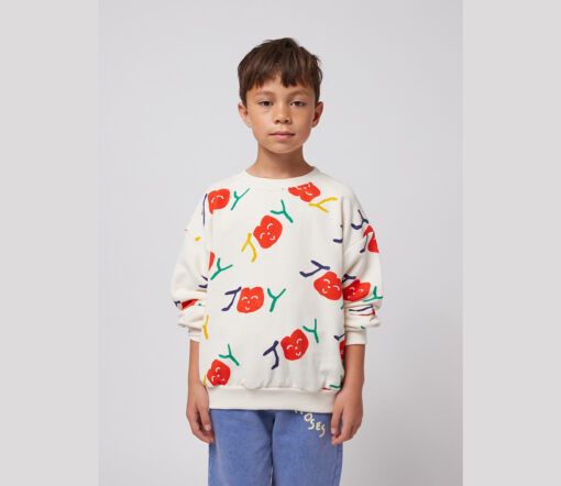 BOBO CHOSES - Sweatshirt "SMILING ALL OVER", off-white, Biobaumwolle - Image 2