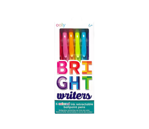 OOLY - Kugelschreiber mit Farbtinte BRIGHT WRITERS, 6er-Set