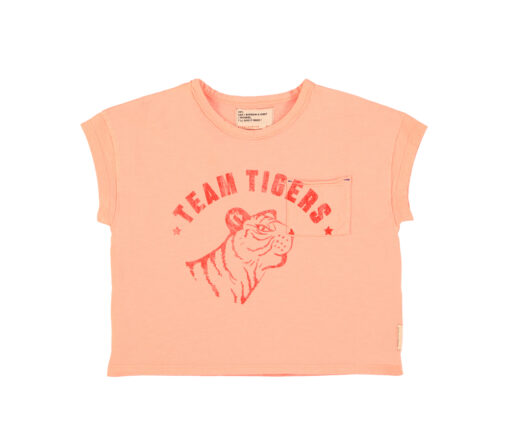 PiuPiuChick - T-Shirt "TIGER", pink, Biobaumwolle