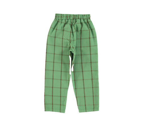 PiuPiuChick - Hose "GREEN CHECK", green, Biobaumwolle