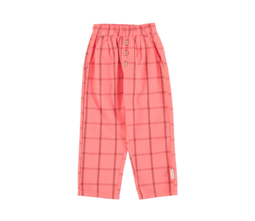 PiuPiuChick - Hose "PINK CHECK", pink, Biobaumwolle