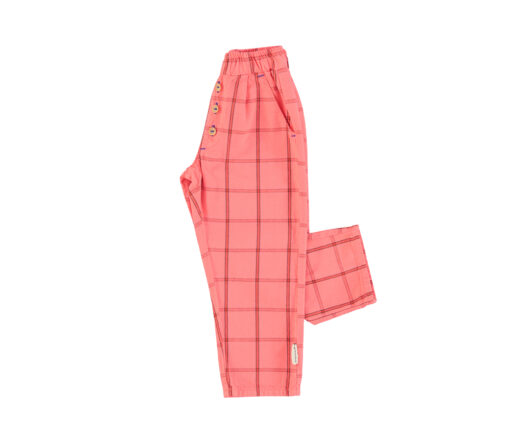 PiuPiuChick - Hose "PINK CHECK", pink, Biobaumwolle - Image 2