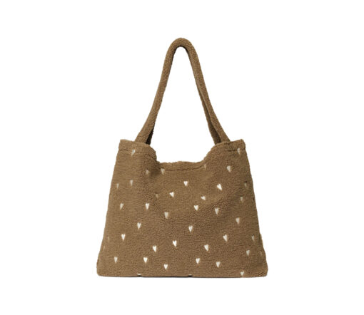 Studio Noos - Mom Bag 'TEDDY HEART' Brown LIMITED EDITION