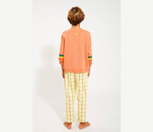 PiuPiuChick - Sweatshirt "STRIPES", Peach, Biobaumwolle - Image 7