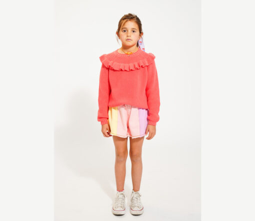 PiuPiuChick - Shorts, "MULITCOLOUR", light denim, multicolour, Baumwolle - Image 3