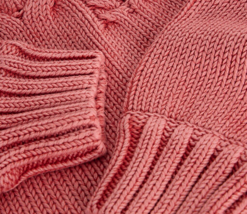 White Stuff - Pullover Zopfmuster "MIA", Biobaumwolle, Coral Pink - Image 7