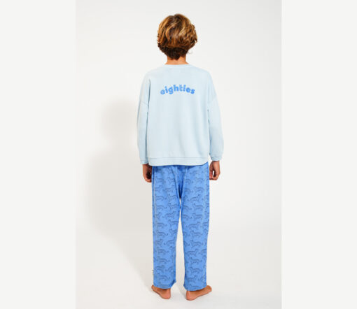 PiuPiuChick - Sweatshirt "WAVES", Blue, Biobaumwolle - Image 5