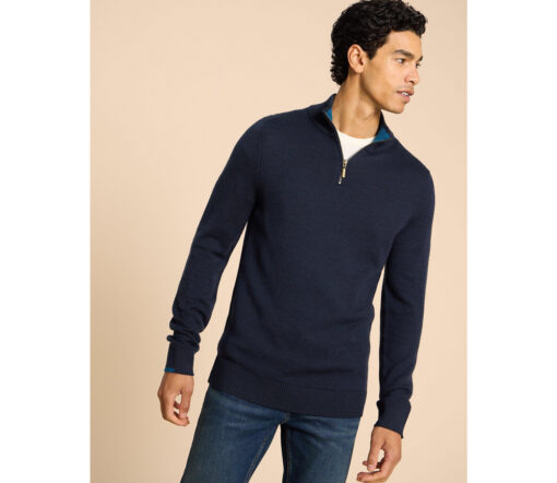 White Stuff - Pullover "NEWPORT", navy, Merinowolle