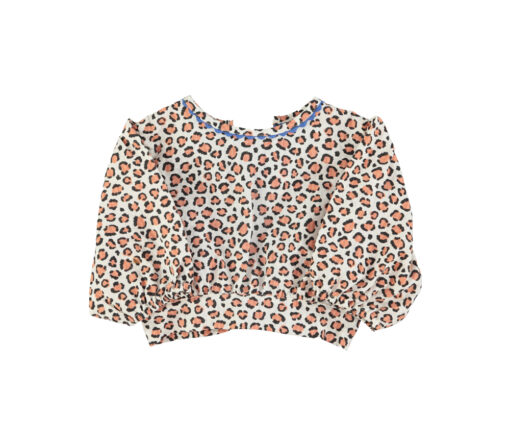 PiuPiuChick - Bluse "LEO", Leo Print, Biobaumwolle