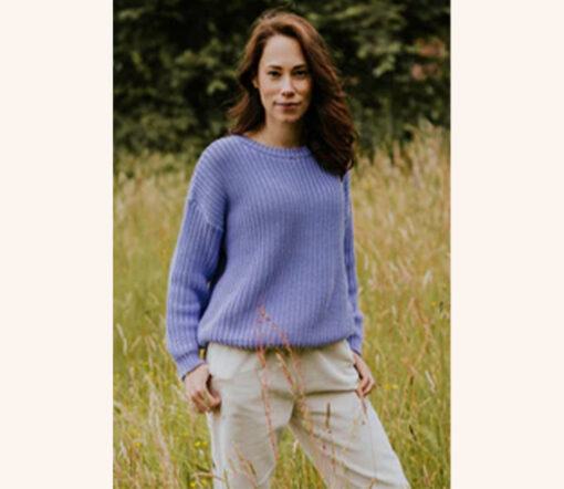 YUKI - Chunky Knit Women, LAVENDER, Bio Baumwolle - Image 3