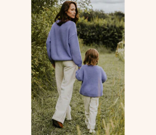 YUKI - Chunky Knit Women, LAVENDER, Bio Baumwolle - Image 5