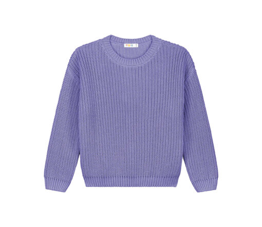 YUKI - Chunky Knit Women, LAVENDER, Bio Baumwolle