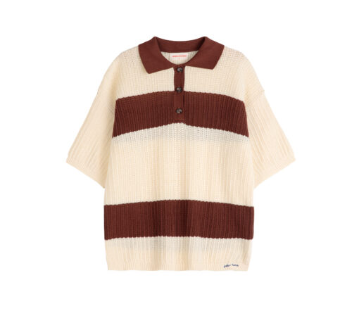 BOBO CHOSES - Poloshirt  "POINTELLE-STRICK", creme