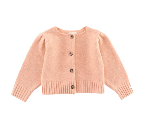 Donsje Amsterdam - Strickjacke "AMYNDA", Cloudy Rose Melange, Merinowolle