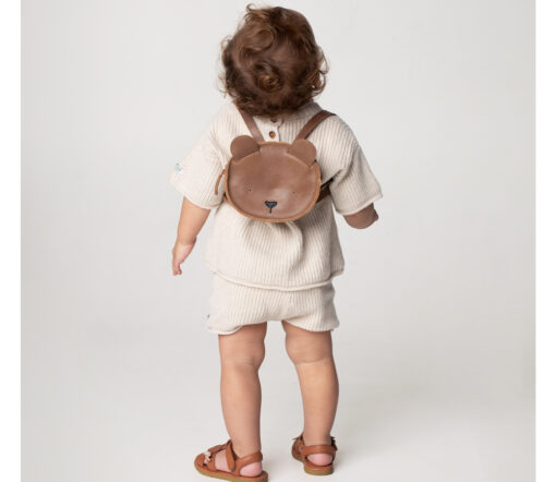 Donsje Amsterdam - Rucksack "Kapi Bear", cognac