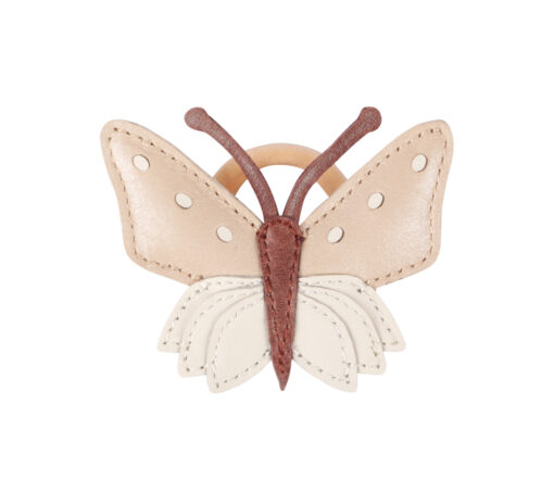 Donsje Amsterdam - Haargummi "Zaza Tie Butterfly", powder metallic