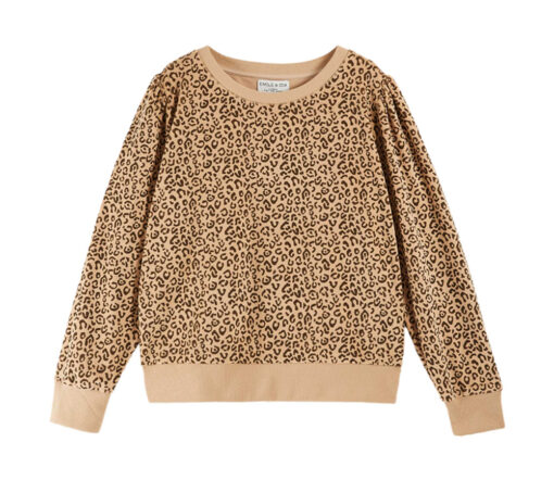 EMILE & IDA - Sweatshirt, 'LEOPARD', Leo, Biobaumwolle