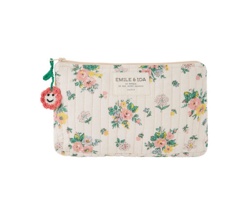 EMILE & IDA - Schminktasche / Mäppchen 'PRINTEMPS ROSE', flowers