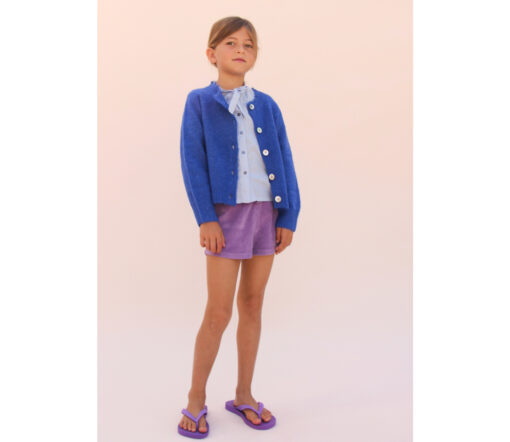 LongLiveTheQueen - Shorts Terry, Faded Purple , Biobaumwolle – Bild 5