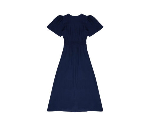 The New Society - Kleid "HERA", Navy Blue, Leinen – Bild 5