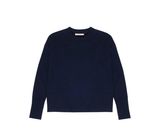 The New Society - Pullover "NIKOS", Navy Blue, Cashmere/Merinowolle – Bild 2