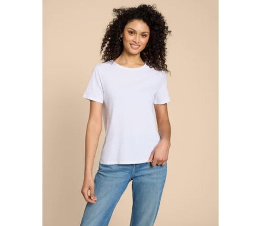 White Stuff - T-Shirt ''ABBIE", white, Baumwolle