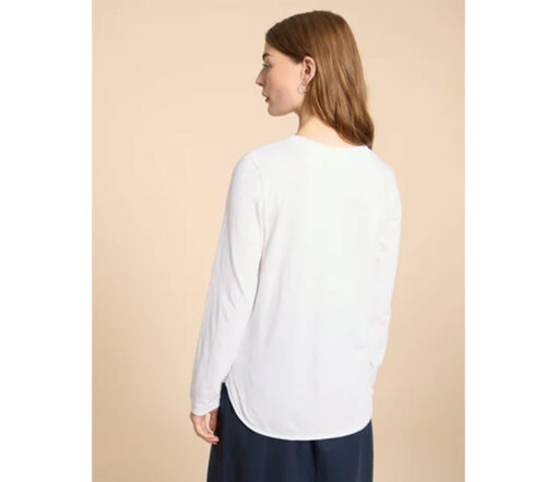 White Stuff - Langarmshirt ''CLARA", bril white, – Bild 4