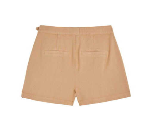 EMILE & IDA - Shorts 'CEINTURE' , sesame, Leinenmischung – Bild 2