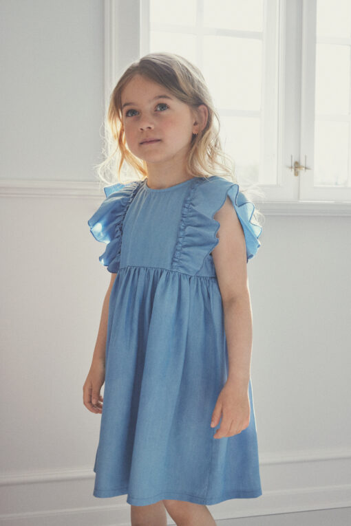 Huttelihut - Kleid, gewebt, soft chambray – Bild 4