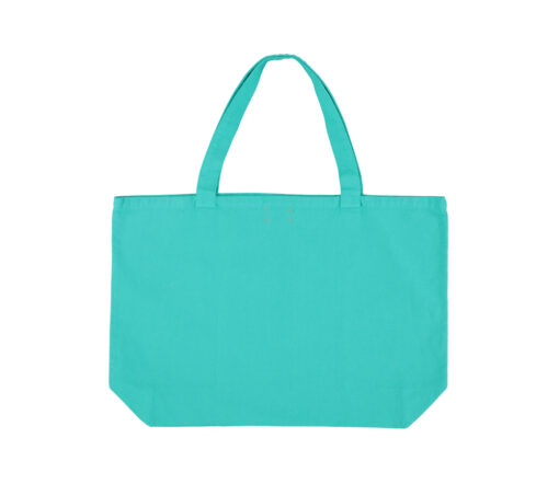 PiuPiuChick - Tragetasche, groß, "XL LOGO", Canvas, Turquoise – Bild 3