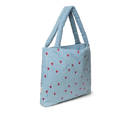 Studio Noos - Mom Bag 'DENIM HEARTS', denim – Bild 2