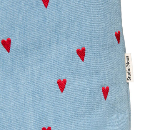 Studio Noos - Mom Bag 'DENIM HEARTS', denim – Bild 5