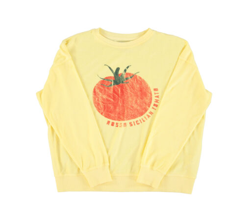 Sisters Department - Sweatshirt, "TOMATO", Yellow, Biobaumwolle