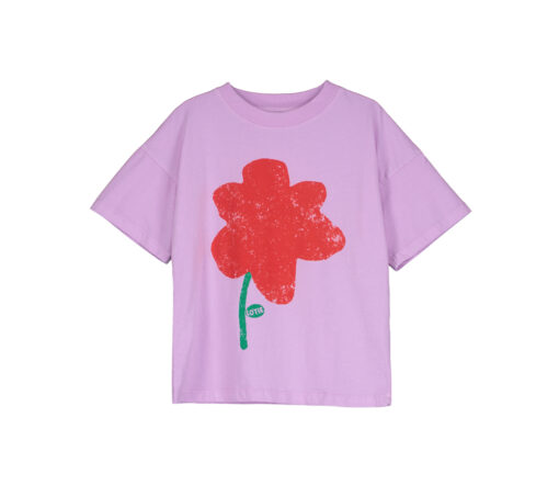 Lötiekids - T-Shirt 'POPPIE', verbena, Bio-Baumwolle