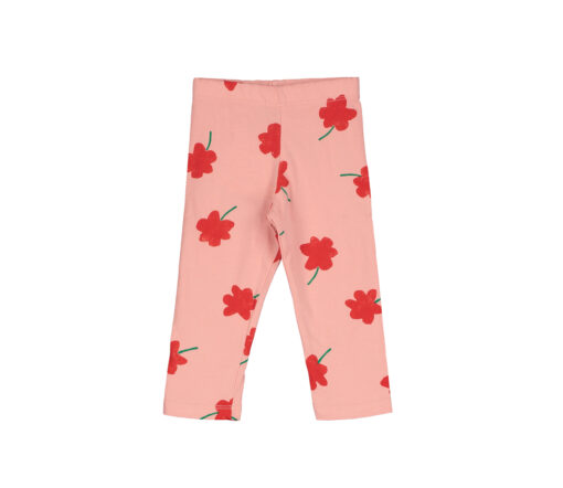 Lötiekids - Leggings 'POPPIES', pale pink, Bio-Baumwolle