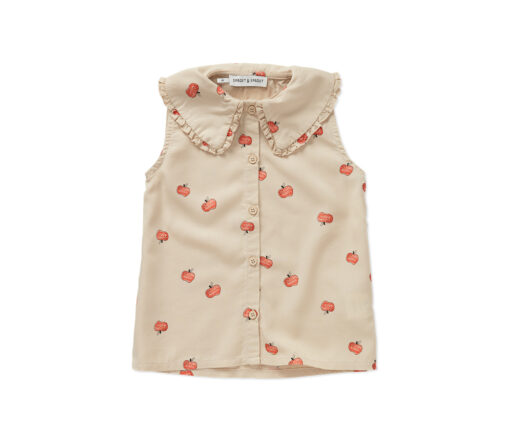 SPROET & SPROUT - Bluse, Apfel-Print, sesame