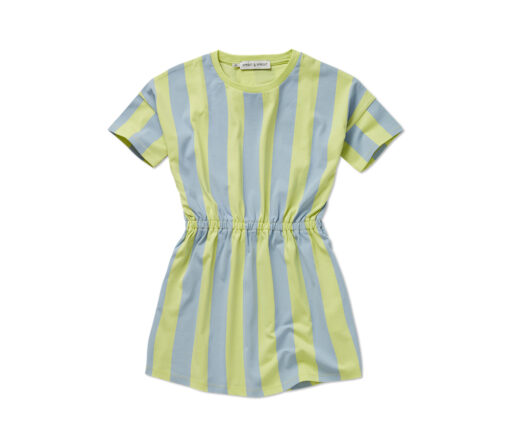 SPROET & SPROUT - Kleid, block stripe ,yellow blue, Bio Baumwolle