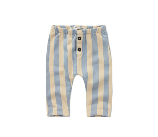 SPROET & SPROUT - Jogginghose, Baby, Block Stripes, sesame blue, Bio Baumwolle